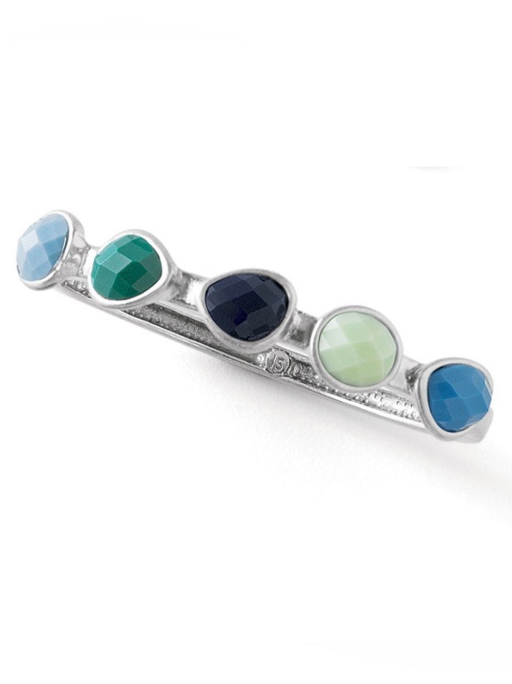 NWT $64 Lia Sophia matte silver riverwalk bracelet